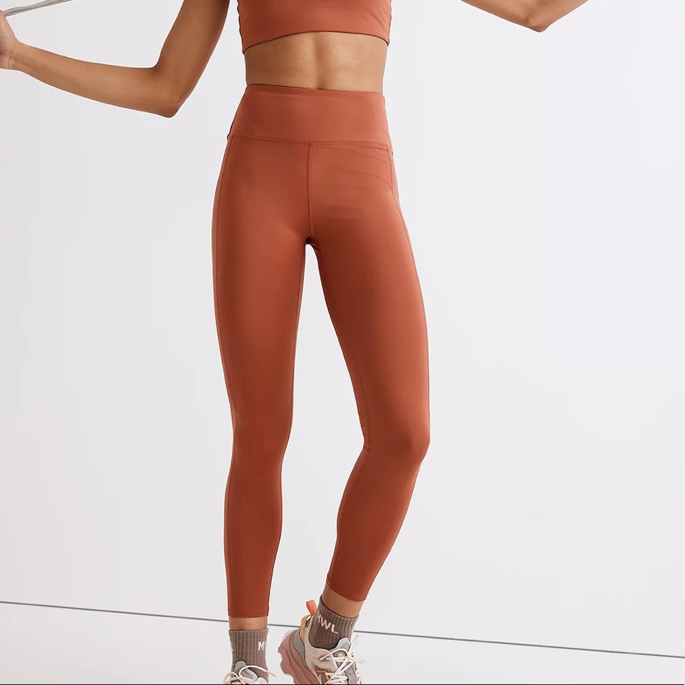 Madewell MWL Form High-Rise 25” Legging - Terracotta Orange